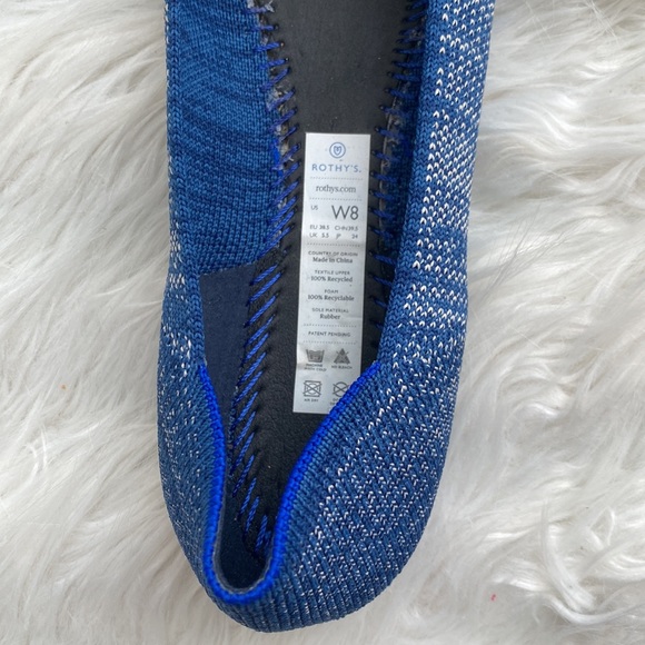 Rothy’s | The Point Flats in Indigo Heather - Picture 12 of 14